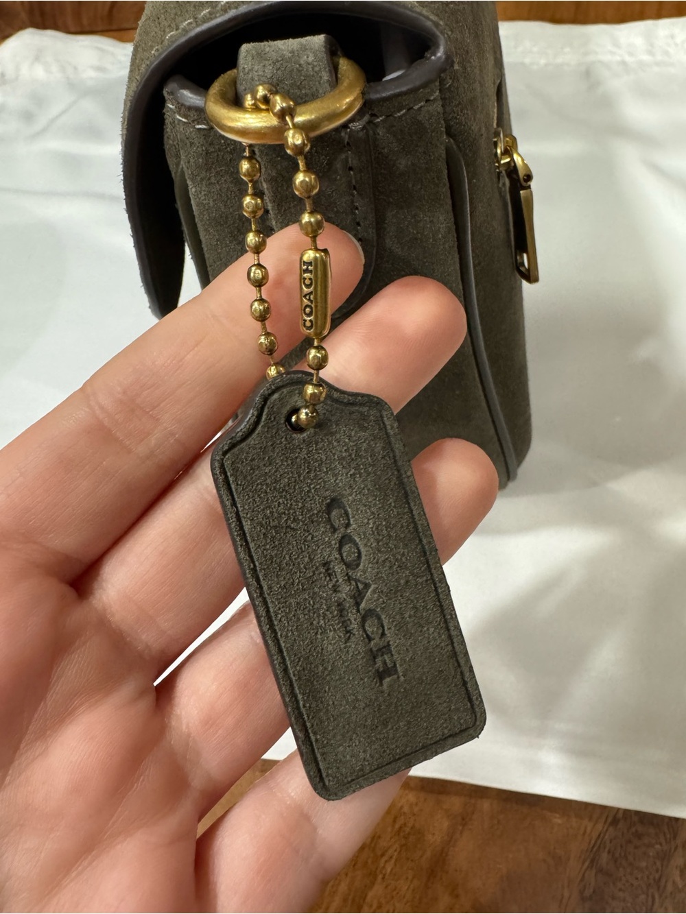 Coach Olive Suede soft Tabby - Picture 3 of 12
